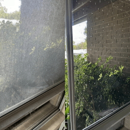 Before and after residential window cleaning Ringwood